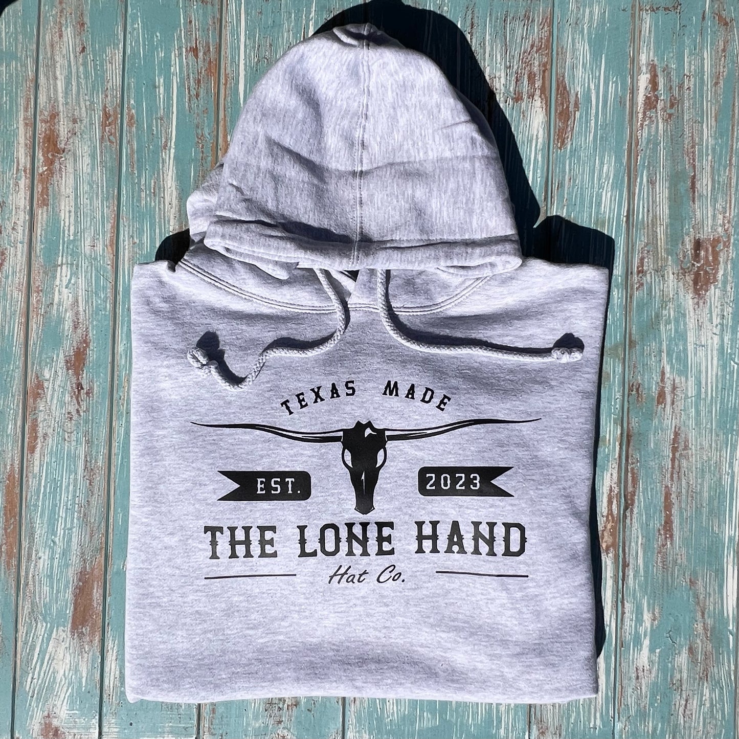 Texas Made Gray Hoodie | The Lone Hand Hat Co