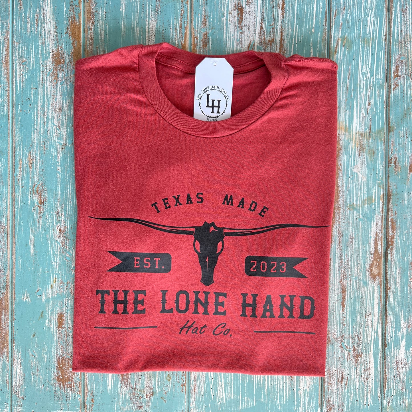 The Lone Longhorn Short Sleeve T-shirt | The Lone Hand Hat Co