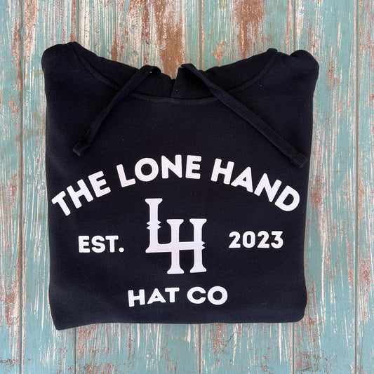 The Brand Black Hoodie | The Lone Hand Hat Co