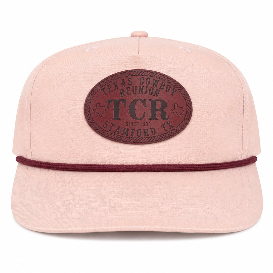 TCR Maroon on Pink Rope | The Lone Hand Hat Co