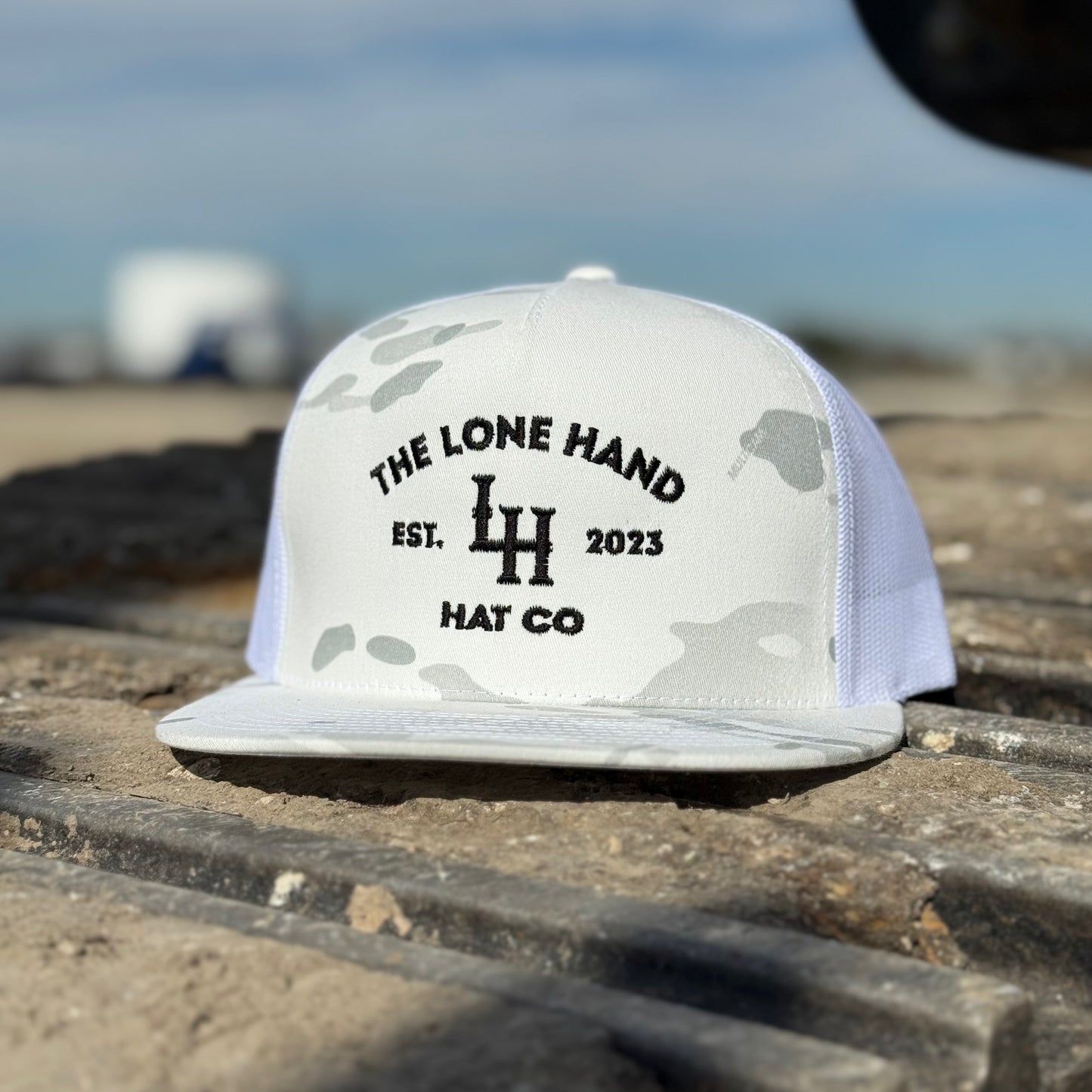 The LH Brand White Camo | The Lone Hand Hat Co