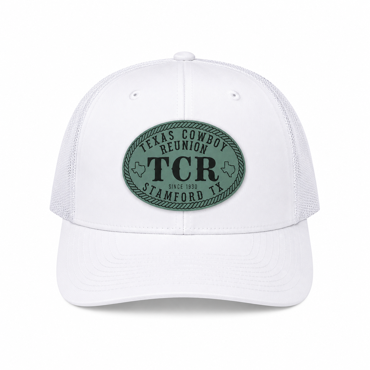 TCR Turquoise on White | The Lone Hand Hat Co