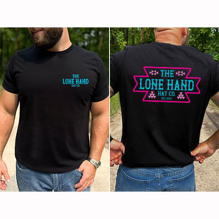 Southwest Short Sleeve Black T-shirt | The Lone Hand Hat Co