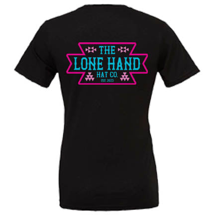 SouthwesSouthwest Short Sleeve Black T-shirt | The Lone Hand Hat Cot Short Sleeve Black T-shirt