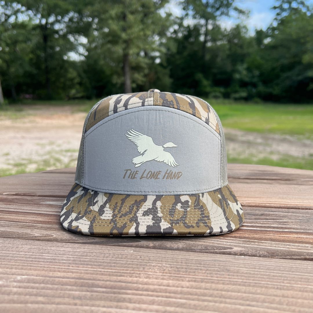 The Steel Shot Seven Panel Camo Hat | The Lone Hand Hat Co
